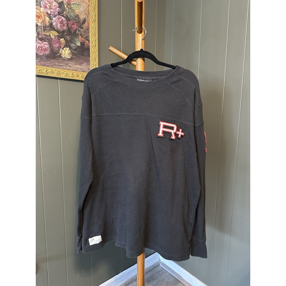 Vintage 90s Rocawear Black Red Thermal Cotton Blend‎ Streewear Y2K 3XL